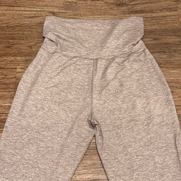 Offline by Aerie Foldover Heathered Joggers Taupe Khaki Size Large - Picture 12 of 12